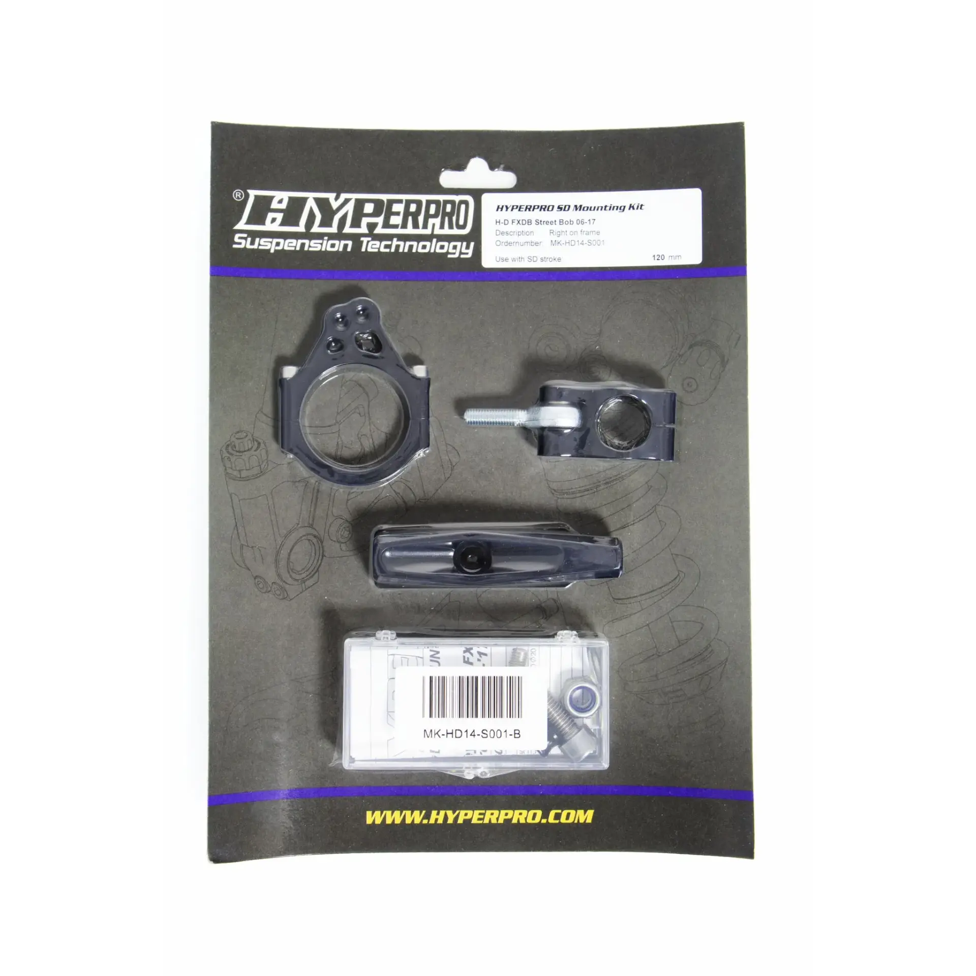 Einbausatz für Lenkungsdämpfer HYPERPRO
