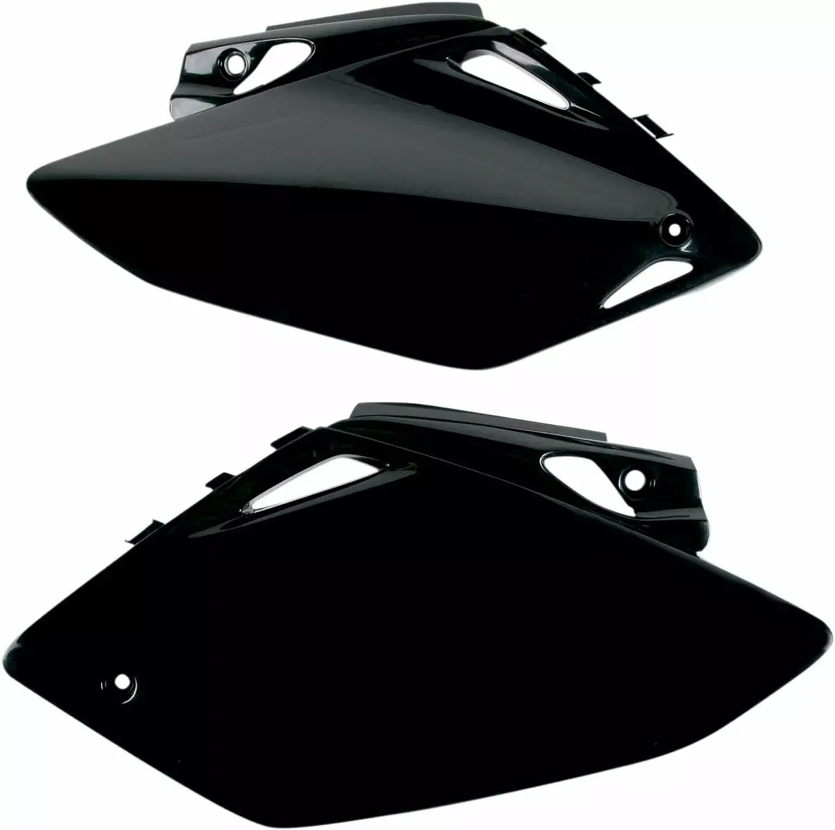 UFO CR450R 07-08 سیاہ سائیڈ پینل پلاسٹک کٹ