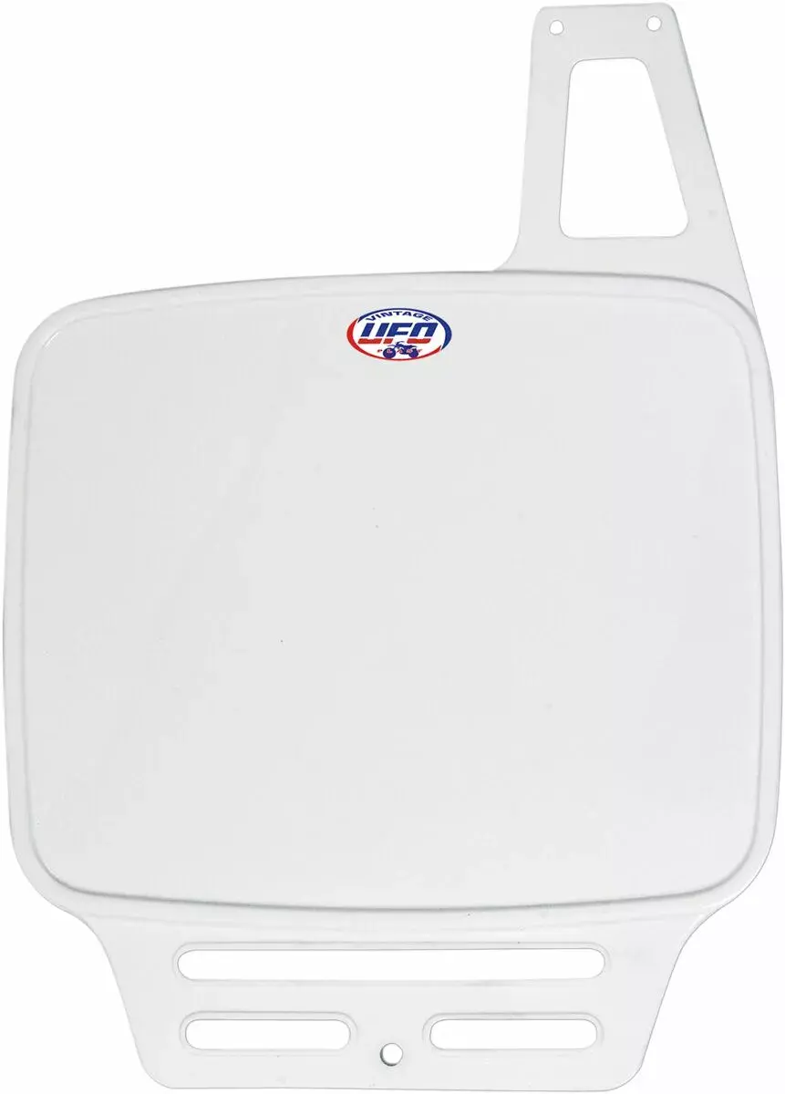 Nummerplade UFO Uni FR hvid