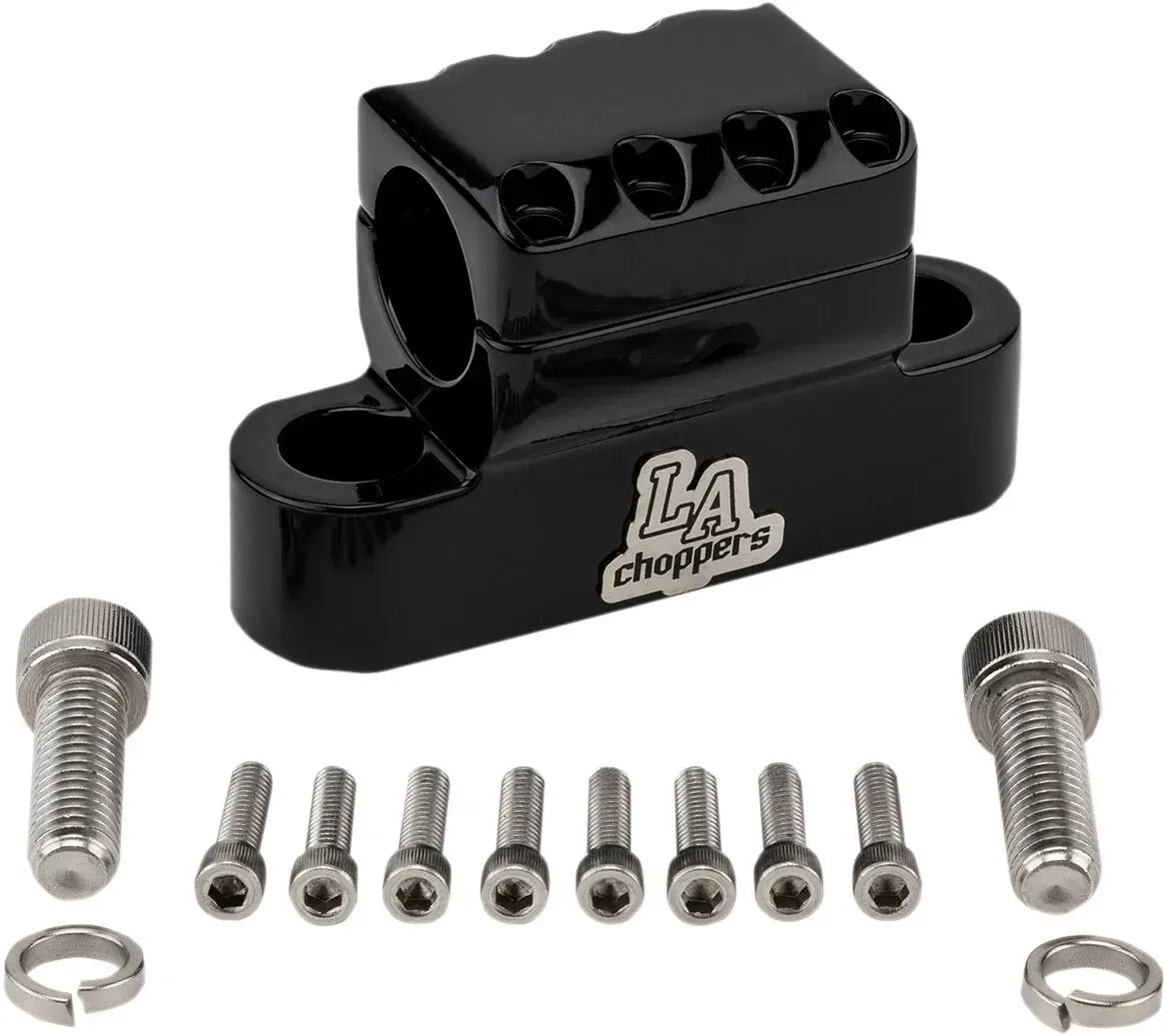 Klemm-Kit Clamp Kage Fighter schwarz LA CHOPPERS