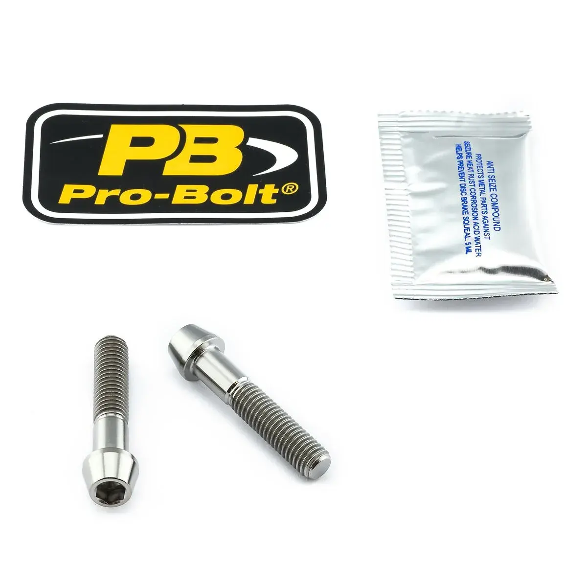 طقم براغي تثبيت للمقود من التيتانيوم PRO BOLT