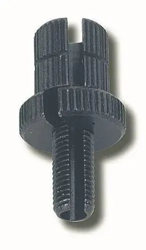 Hohlschraube Seilzugspanner M8 schwarz mit Aluminium-Rändelrad Domino