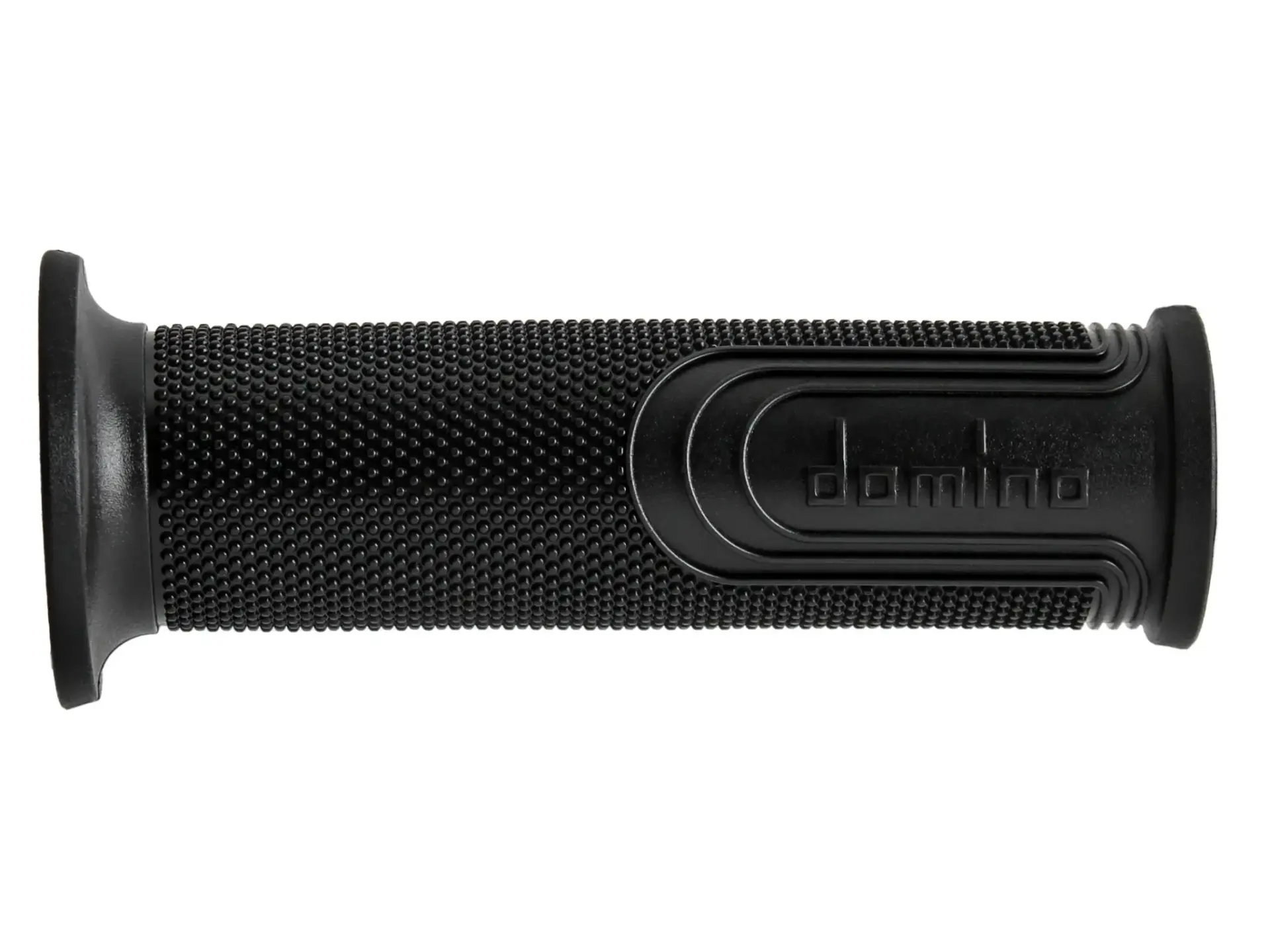 Revêtement de poignée Domino moto on road 6274 style noir open end 120 mm (paire)