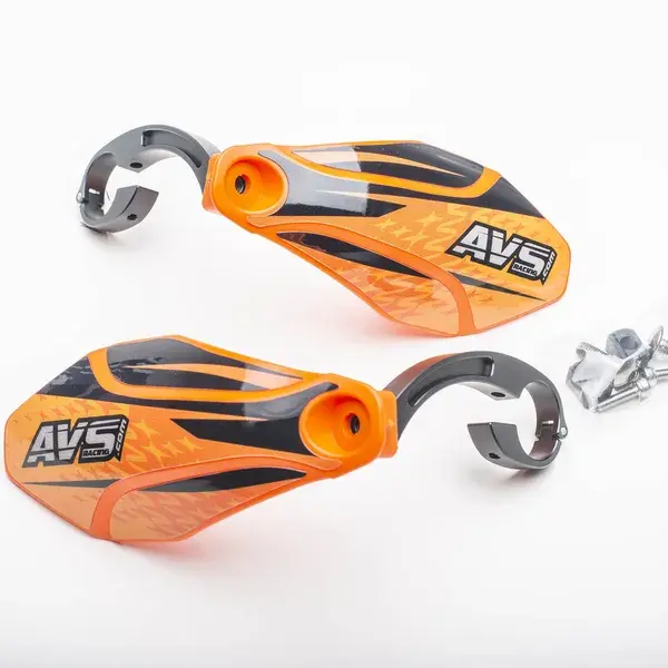 AVS Racing हैंडगार्ड किट एल्यूमीनियम ब्रैकेट्स के साथ
