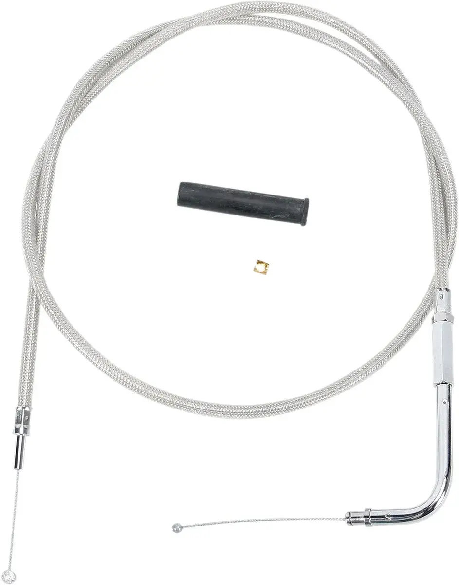 Câble d'accélérateur tressé inox DRAG SPECIALTIES
