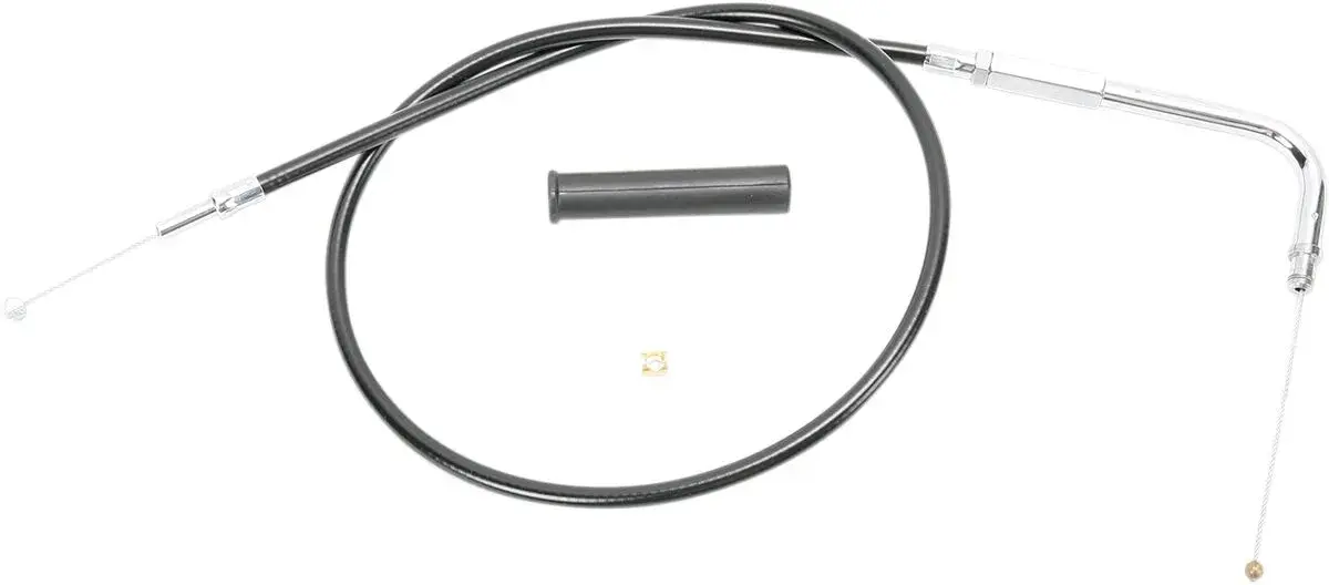Gas-/Leerlaufzug aus schwarzem Vinyl DRAG SPECIALTIES