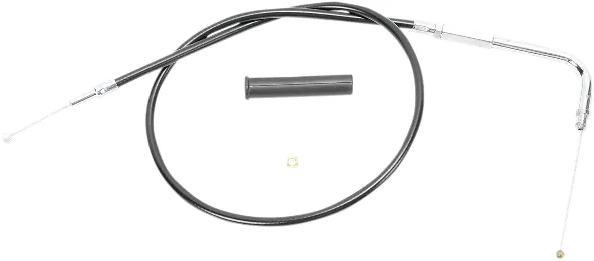 DRAG SPECIALTIES بلیک وائنائل تھروٹل/آئیڈل کیبل