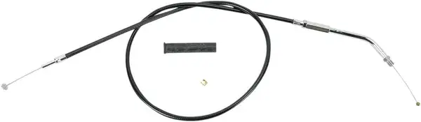Gas-/Leerlaufzug aus schwarzem Vinyl DRAG SPECIALTIES