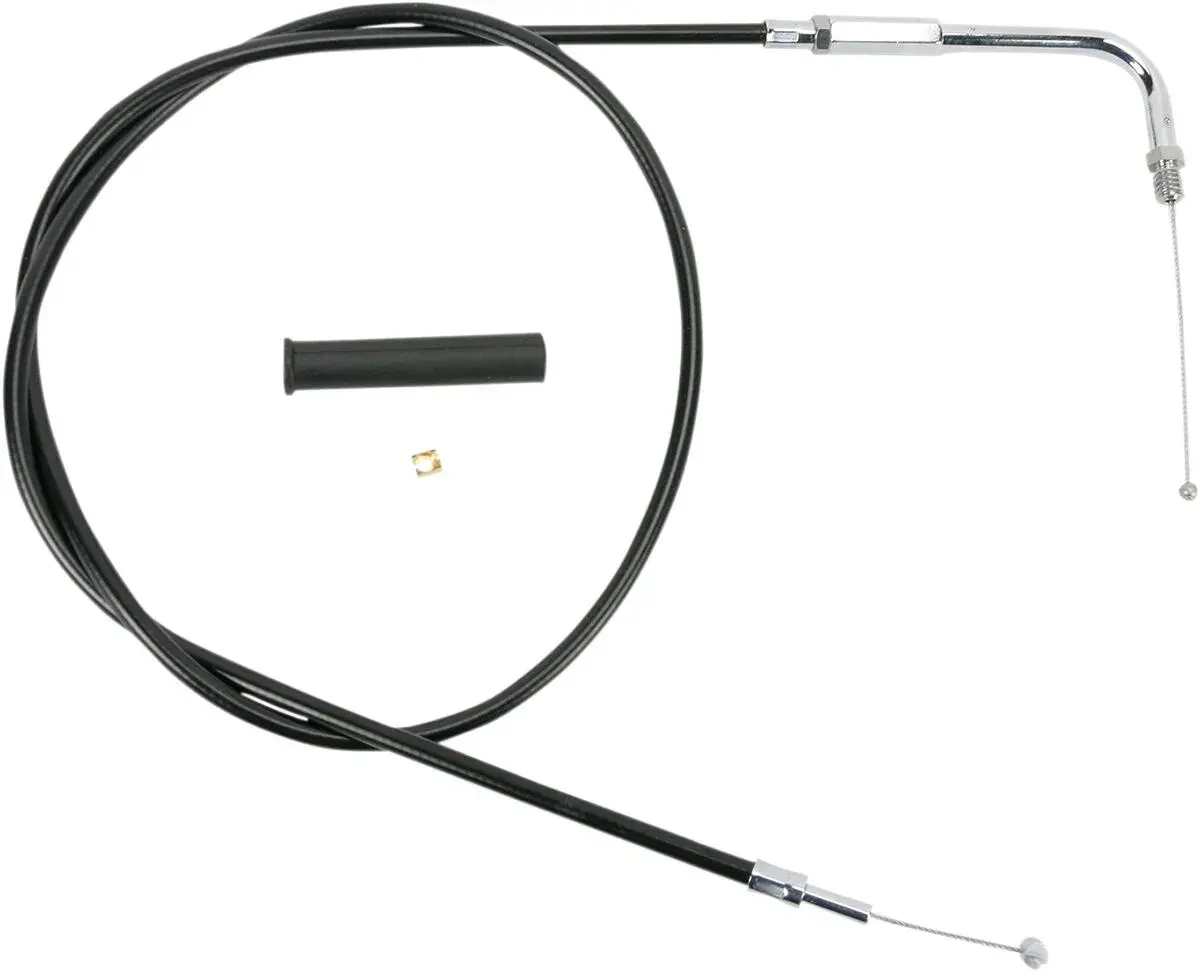 Gas-/Leerlaufzug aus schwarzem Vinyl DRAG SPECIALTIES