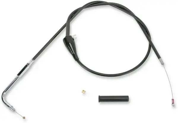 Gas-/Leerlaufzug aus schwarzem Vinyl DRAG SPECIALTIES