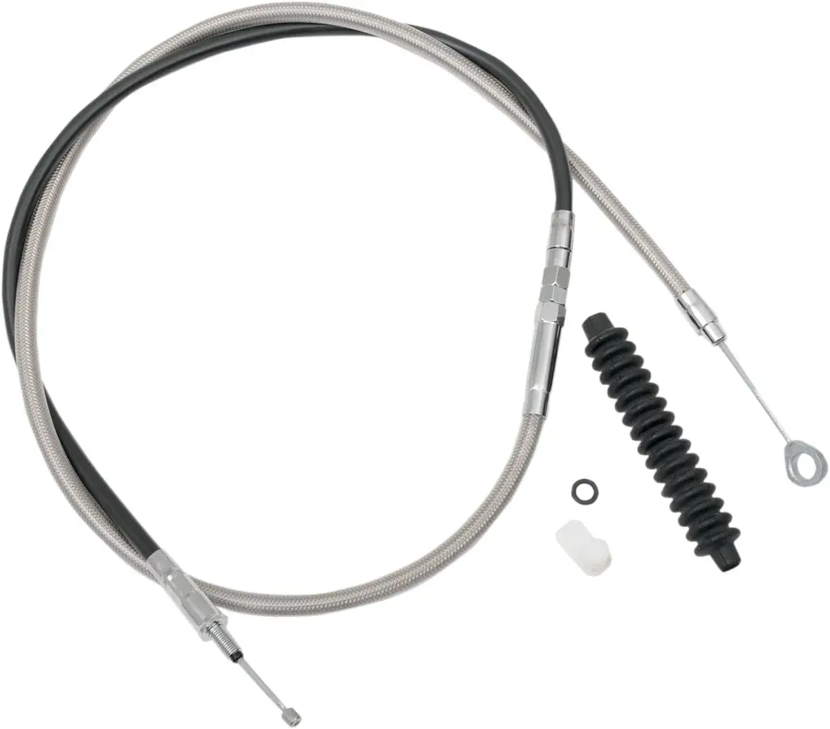 Drag Specialties high efficiency stainless steel braided clutch cable