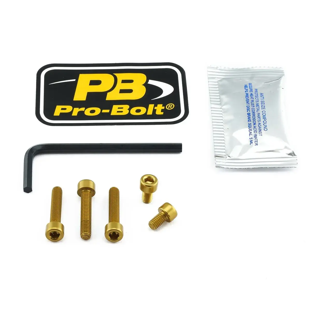 Kit bouchon de réservoir or PRO BOLT