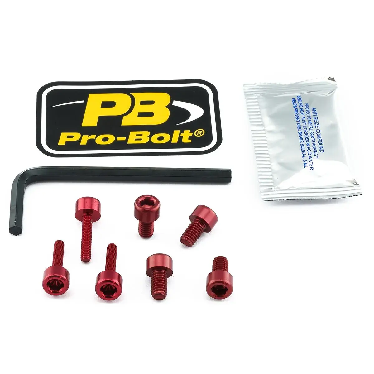 PRO BOLT 레드 연료탱크 캡 키트