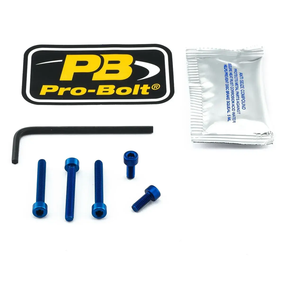 PRO BOLT 블루 연료탱크 캡 볼트 키트
