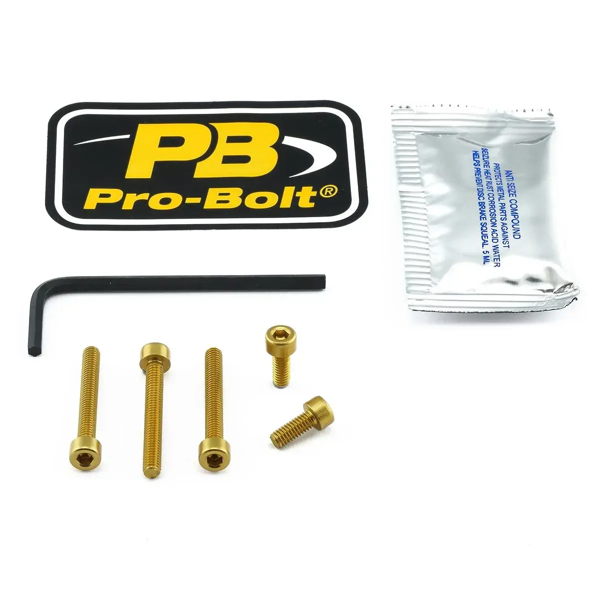 Kit tankdopbout Goud PRO BOLT