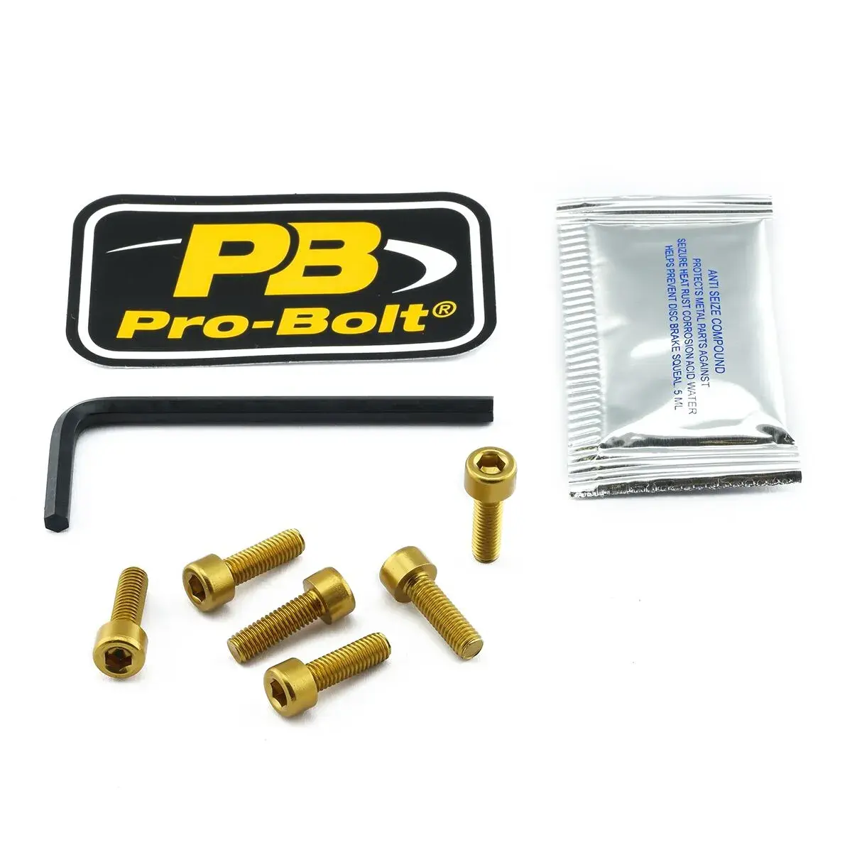 Pro Bolt ゴールド 燃料タンクキャップ ボルトキット