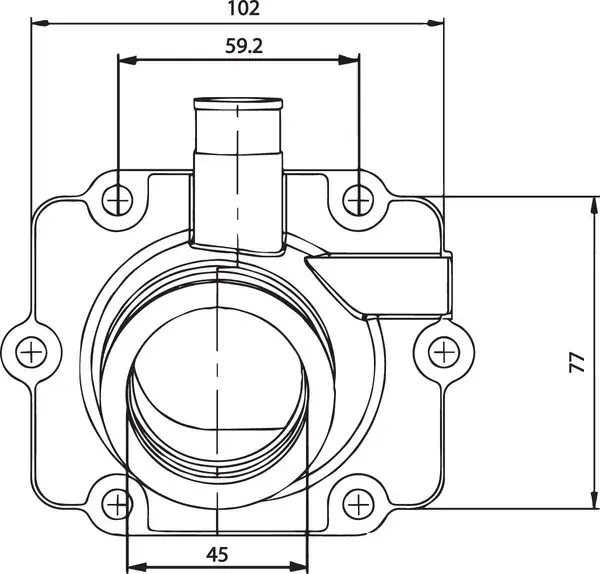 Kimpex 카뷰레터 마운팅 플랜지