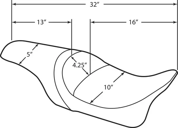 Zadel Predator DRAG SPECIALTIES — zicht 4
