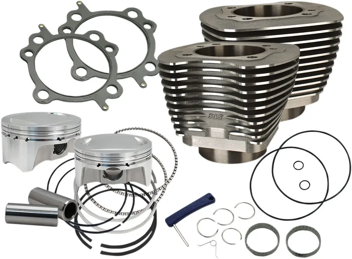 طقم اسطوانات Sidewinder® 4" قابلة للتركيب بالبراغي S&S Cycle