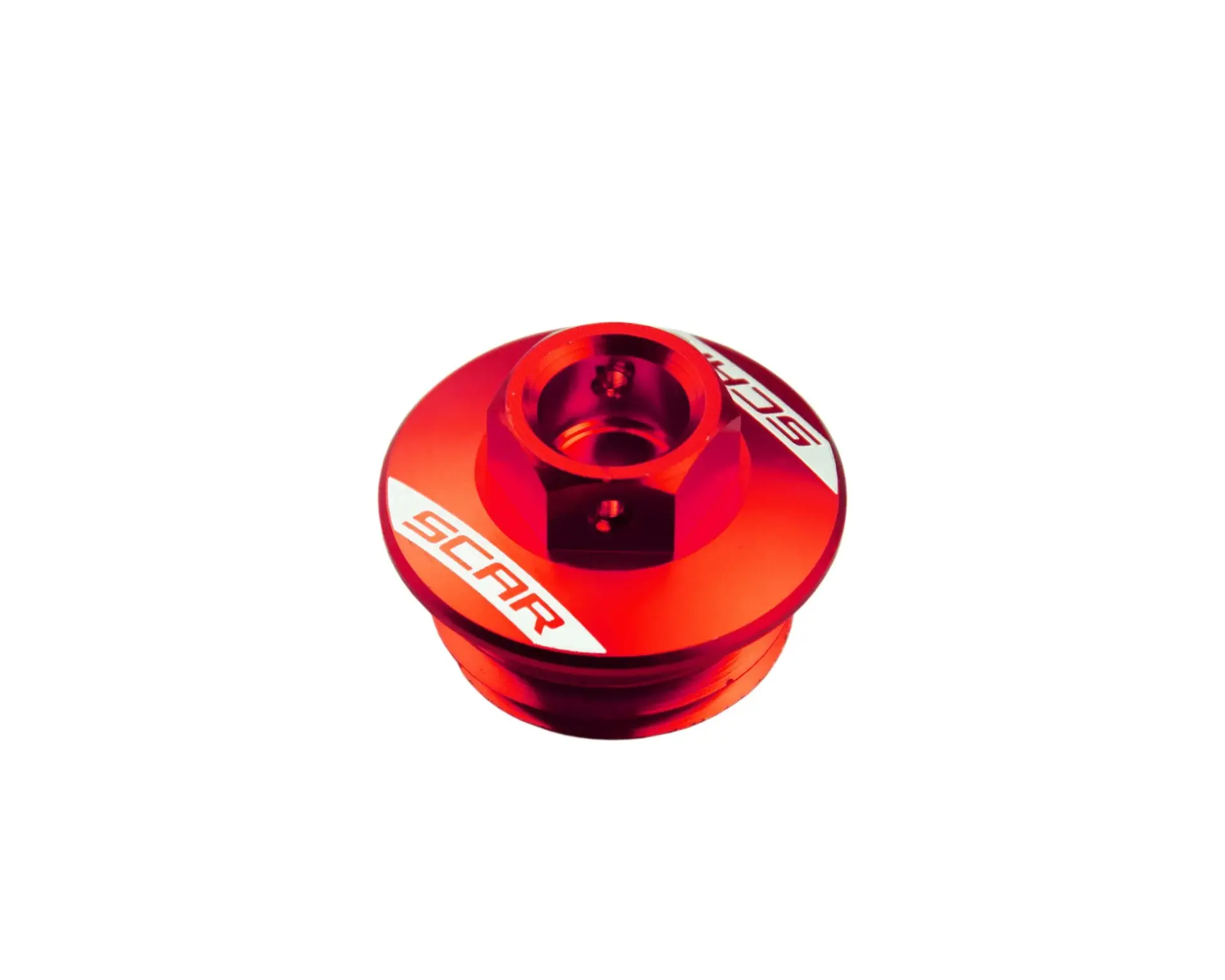 Öl-Einfüllstöpsel rot SCAR RACING