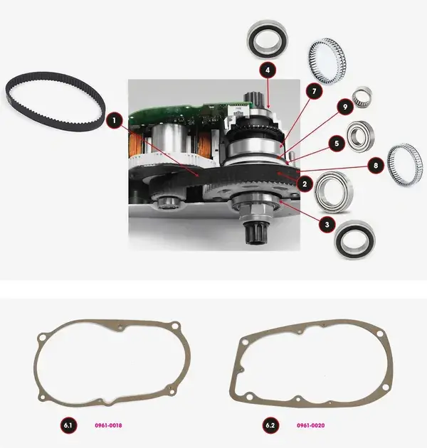 Garnitură pentru motor Brose BLACK BEARING — vederea 2