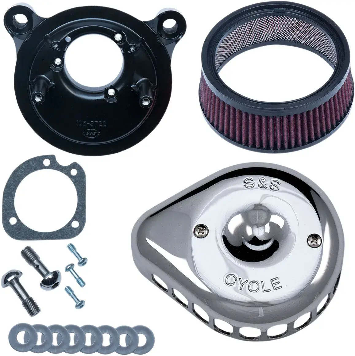 Kit de minifiltre à air Stealth en forme de goutte d'eau S&S Cycle