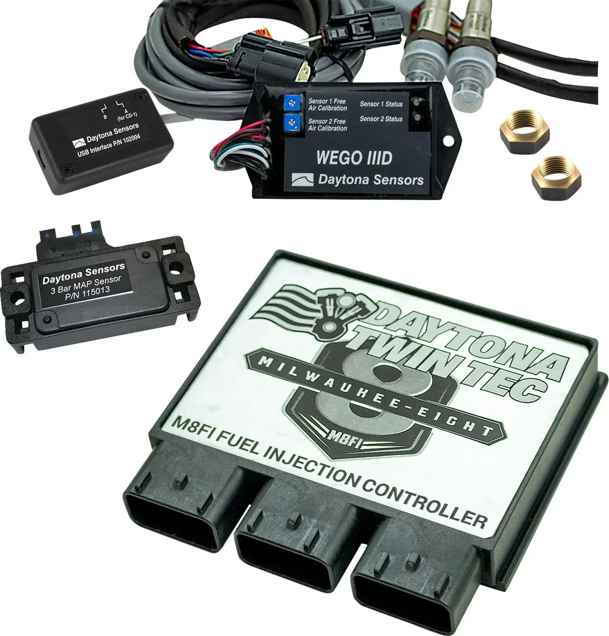 Kontrollmodulsett for elektronisk innsprøytning Daytona Twin Tec