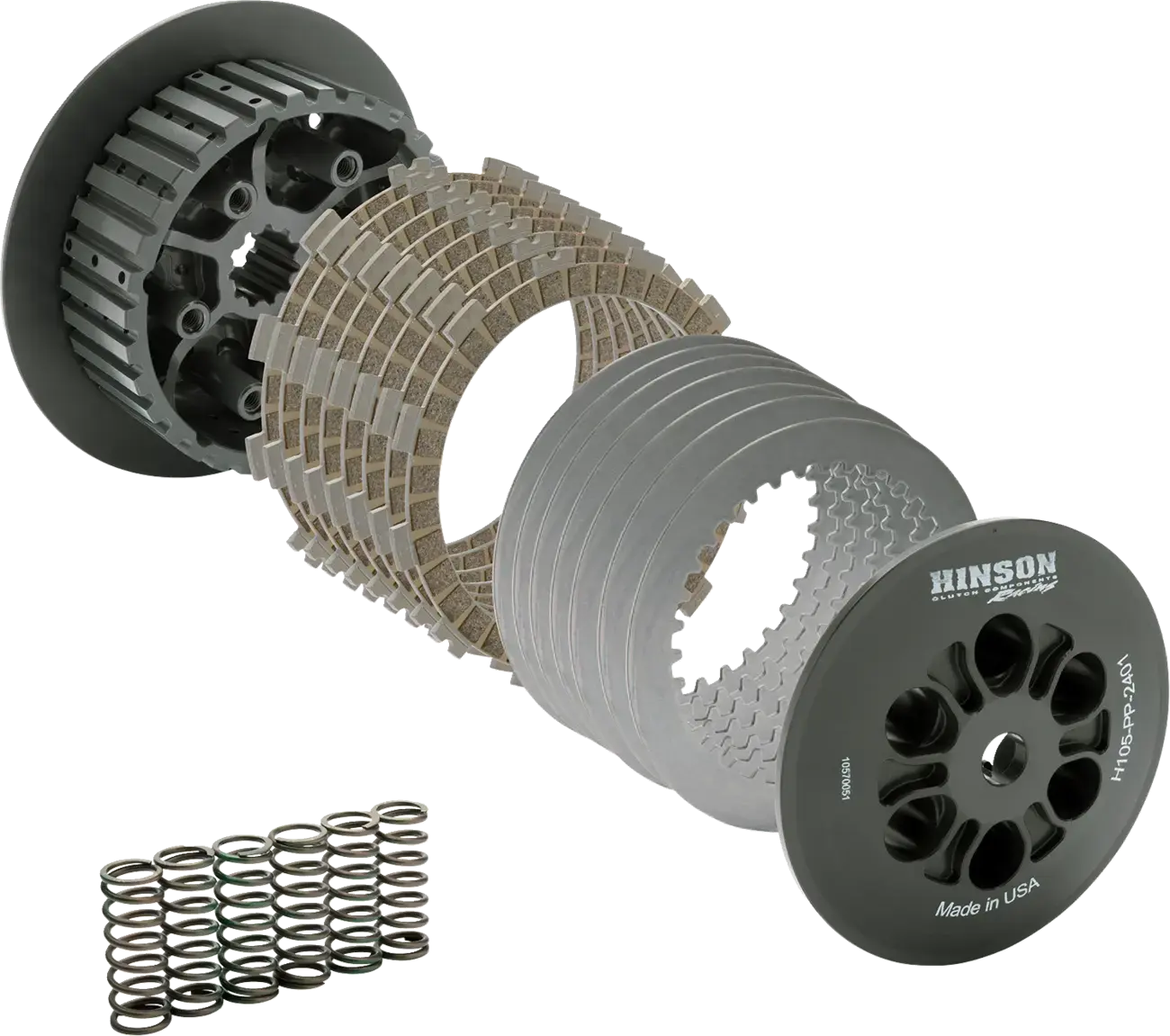 Kit mozzo frizione interno/piastra pressione Hinson Racing Billetproof