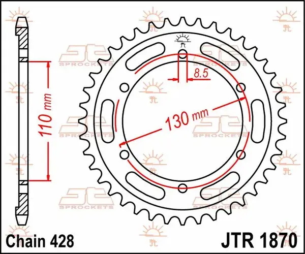 سٹیل اسپراکٹ JT Sprockets — 2 ویو