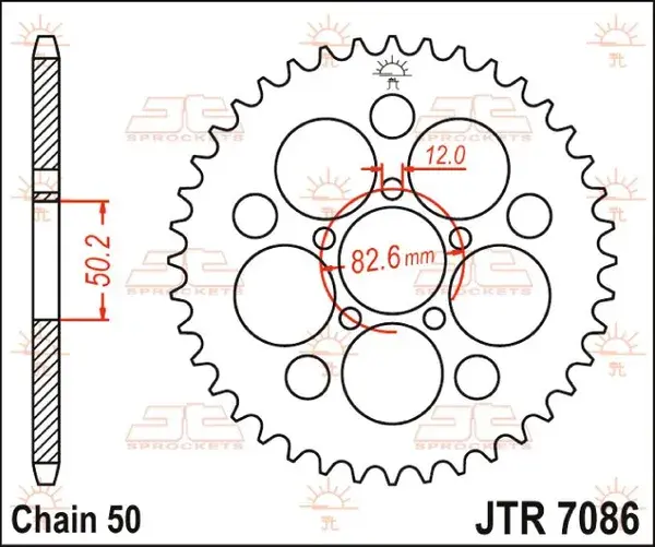 JT Sprockets Çelik Kuron — 3. görünüm