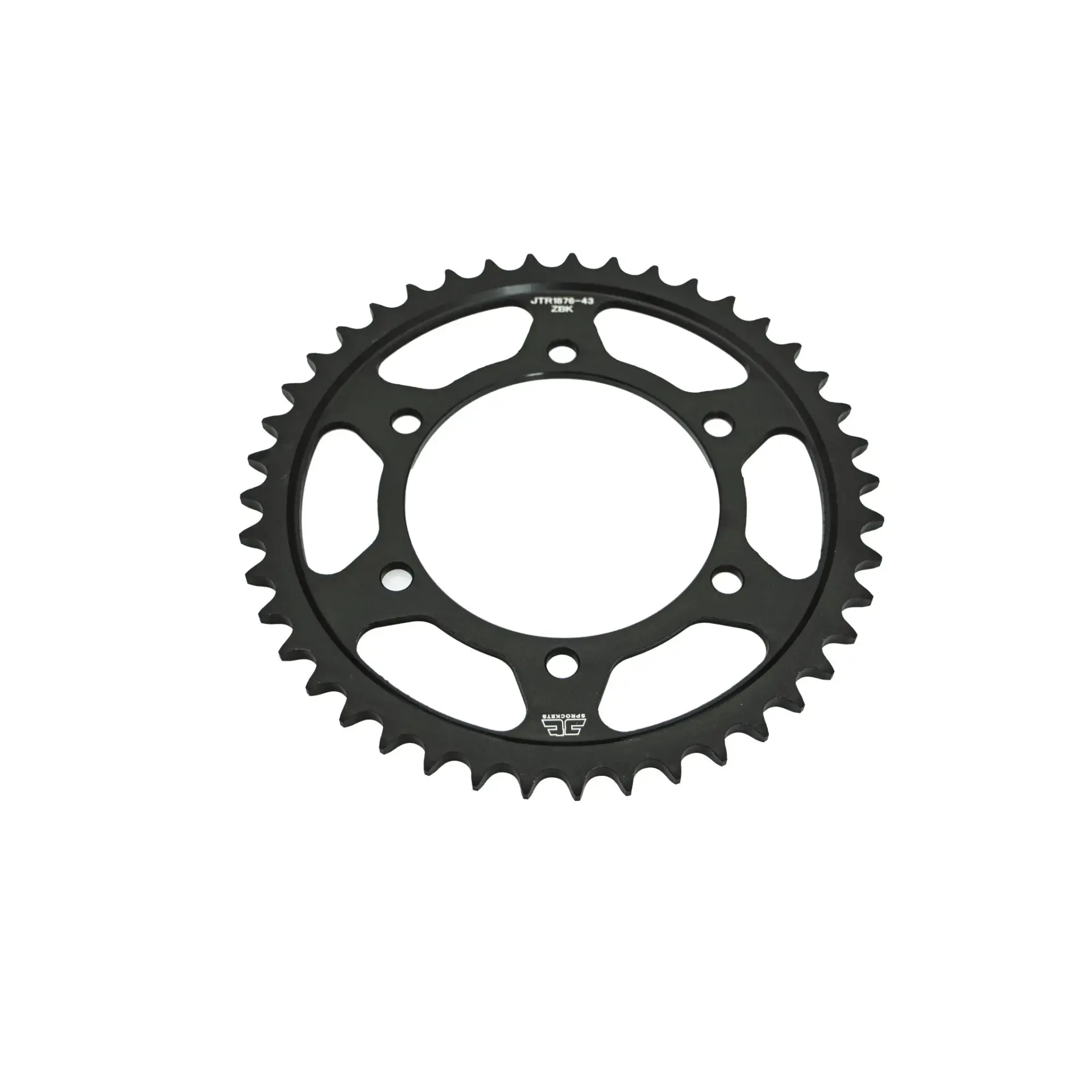 تروس مسننة JT Sprockets فولاذ أسود 43 سن لـ Yamaha MT-07 MT-10 XSR و Suzuki GSX-S 750