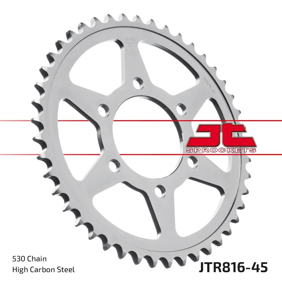JT Sprockets black steel sprocket Suzuki GSF 1200 Bandit 1995-2005 530 45 teeth
