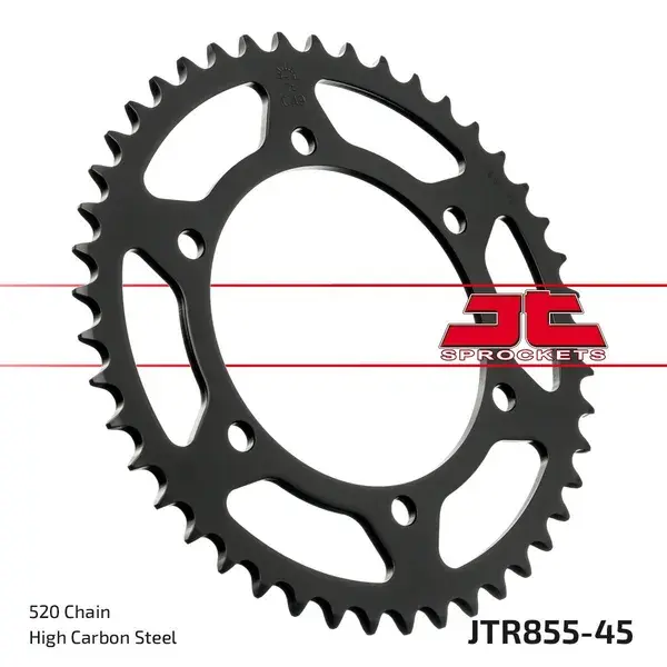 JT SPROCKETS induction hardened sprocket zinc black finish — view 2