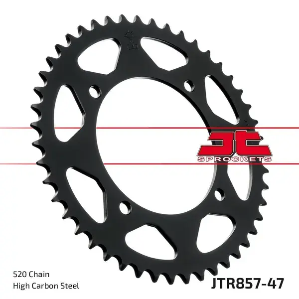 JT SPROCKETS Induction Hardened Sprocket with Black Zinc Finish — view 3
