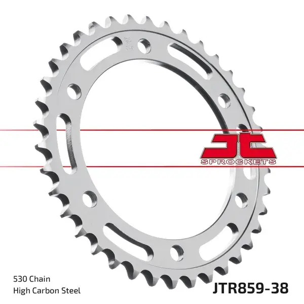 Couronne JT SPROCKETS trempée par induction finition zinc noir