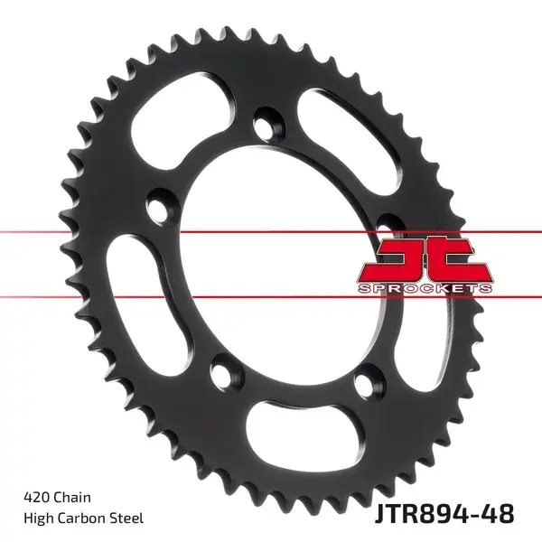 ترس تروس JT SPROCKETS مُقسّى بالتحريض طلاء زنك أسود