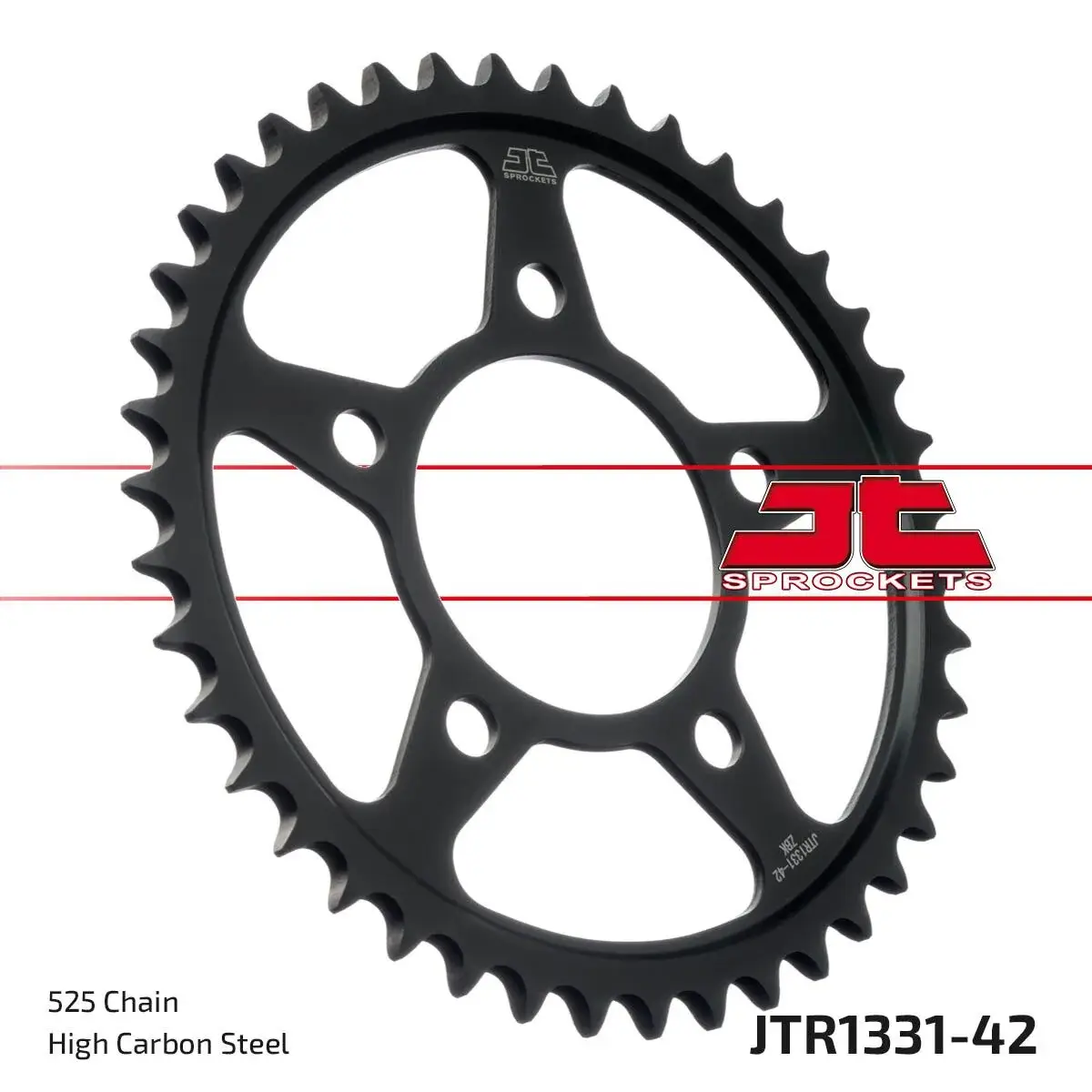 Couronne JT SPROCKETS trempée par induction finition zinc noir