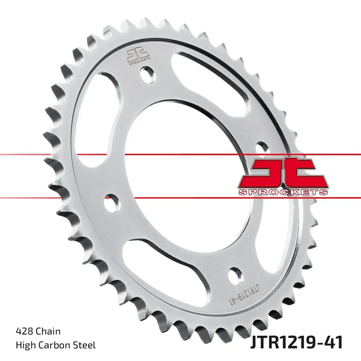 Prilagodljiva verižnica moto JT Sprockets za Honda 125 CB F 2021+ 428 41 zob jeklo siva