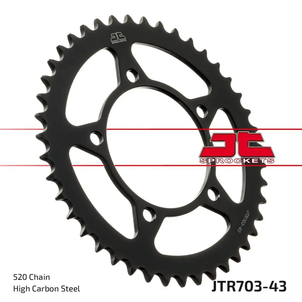 スプロケット JT SPROCKETS アプリリア RS 660 / Tuono 660 2021-2024 520 ピッチ 43歯 スチール ブラック