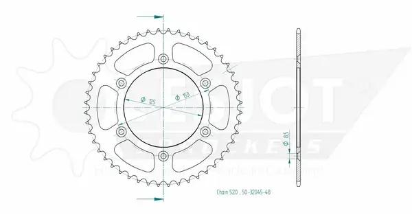 Задняя стандартная звезда 520 ESJOT — вид 2