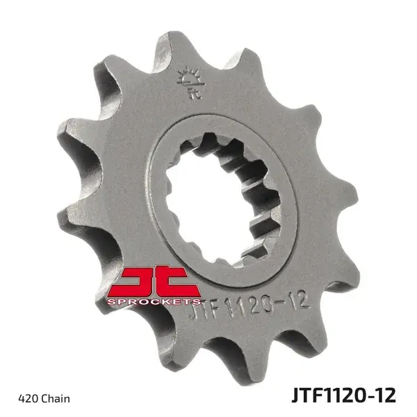 Ritzel 50 Zähne JT Sprockets Minarelli 50 AM6 - Rieju 50 MRT - Beta 50 RR - Sherco 50 SM-R SE-R 420 12 DTS