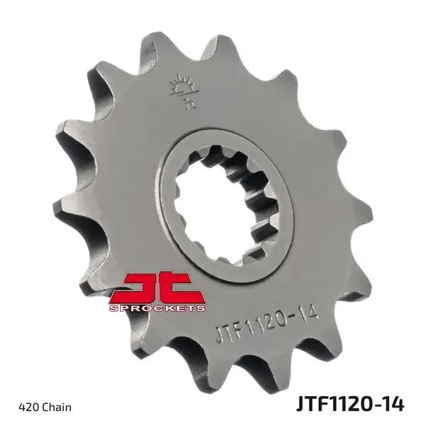 Ritzel 50 Zähne JT Sprockets passend für Minarelli 50 AM6 Rieju 50 MRT Beta 50 RR Sherco 50 SM-R SE-R 420 14 DTS