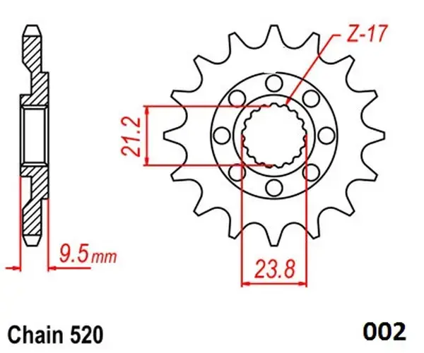 Ultra-Light Steel Sprocket MOTO-MASTER — view 3
