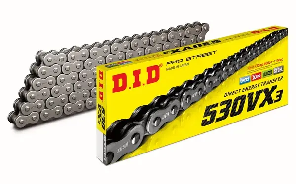DID 530VX3/110 Xリング チェーン リベット式リンク付き — 第2ビュー