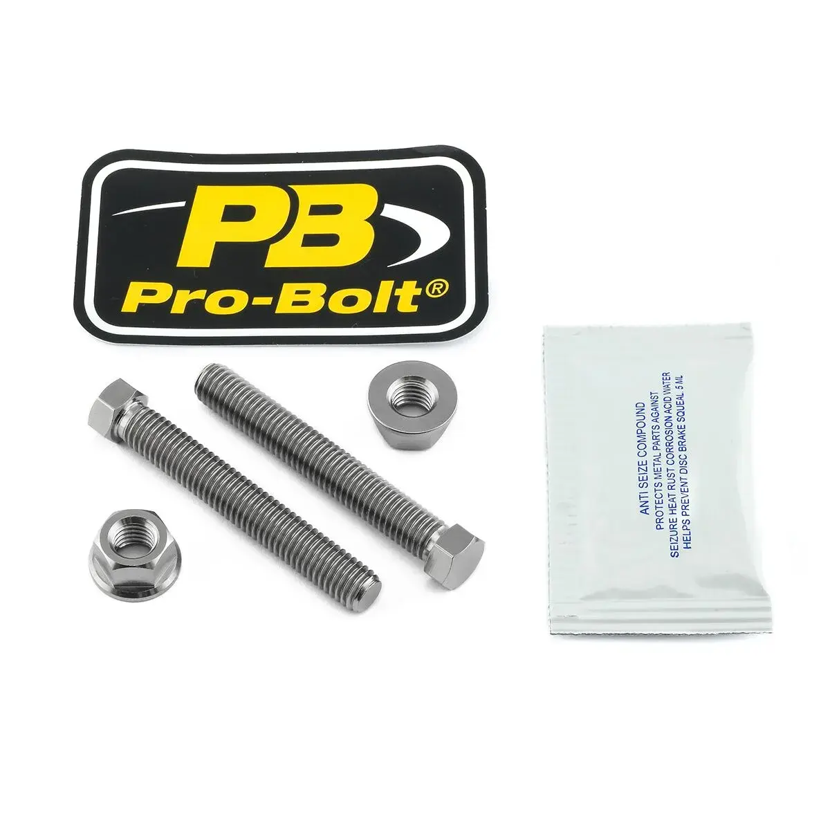 Satz Einstellachsen-Schrauben und Muttern aus Titan PRO BOLT
