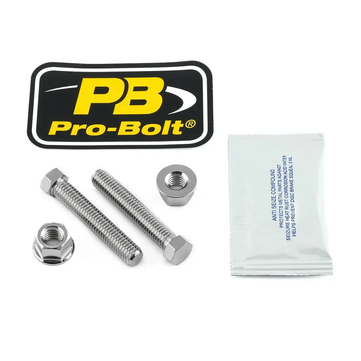 PRO BOLT 스테인리스 스틸 액슬/체인 텐셔너 너트 및 볼트 키트