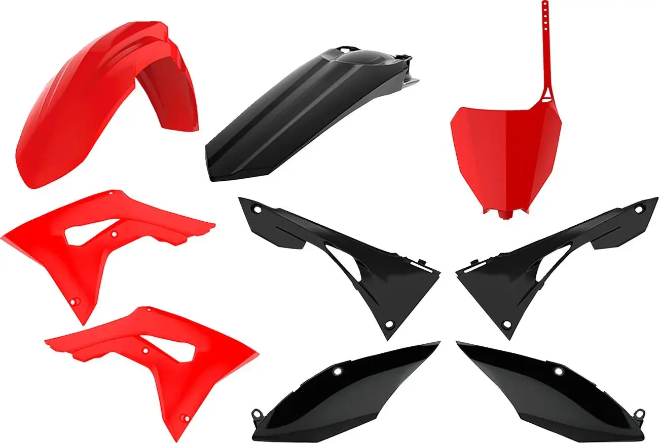 Kit complet Polisport rouge/noir