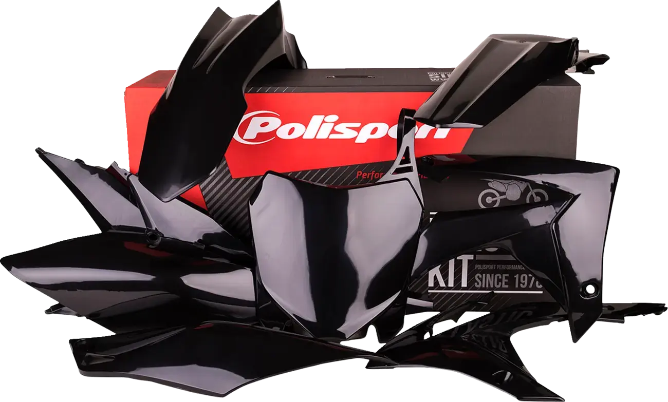 Komplett-Set Verkleidung schwarz POLISPORT
