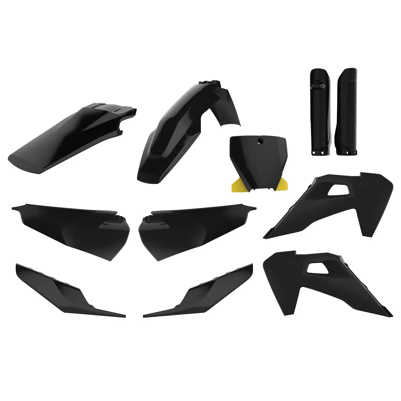 Kit plastiques complet noir POLISPORT
