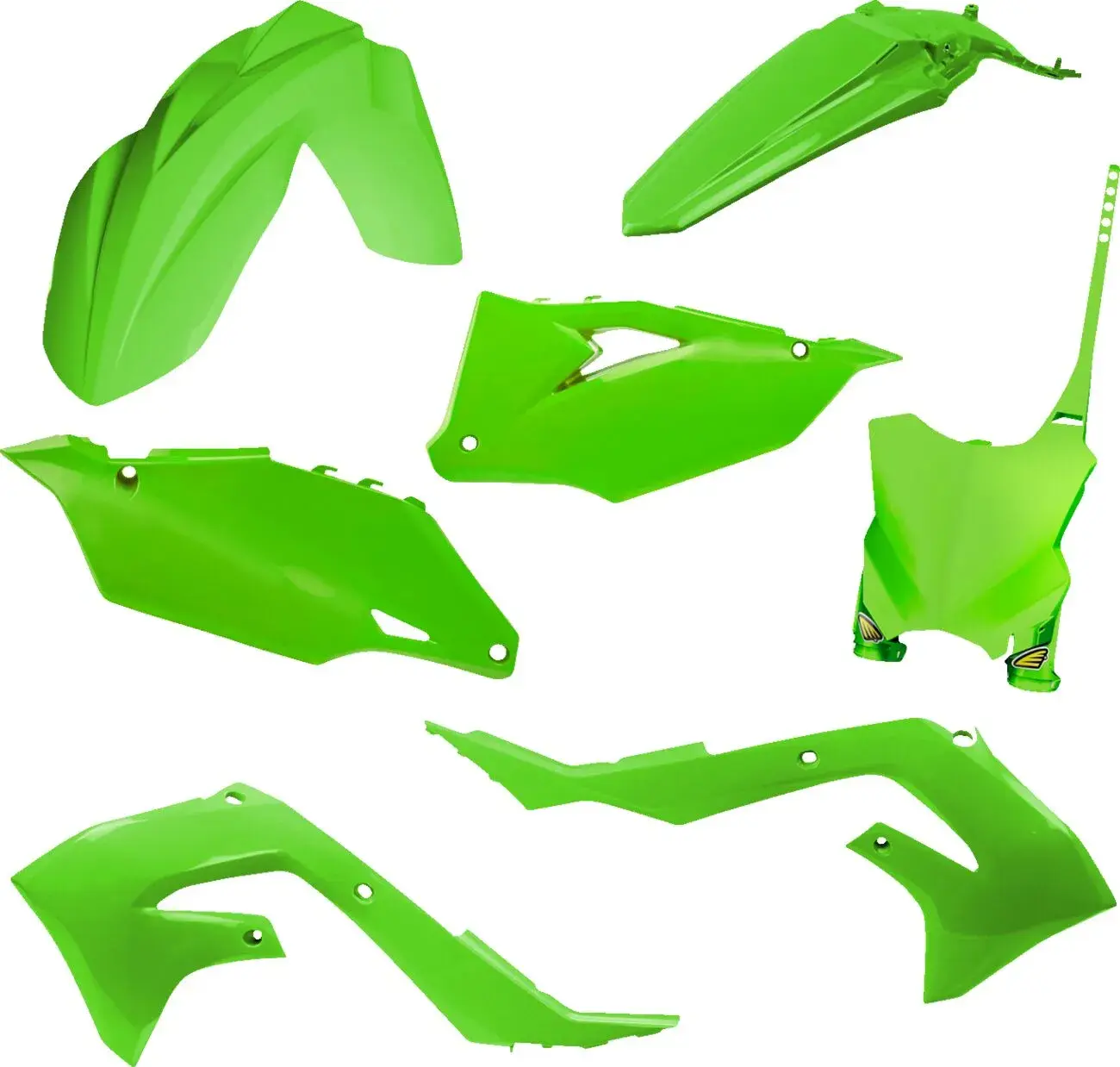 Kunststoff-Kit Cycra 5-teilig Kawasaki KXF450/250 2020-2023 Grün Standard